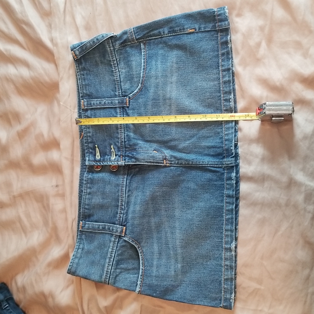 Denim mini skirt w/ 4 pockets